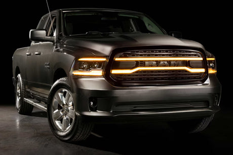 2019-2024 Ram 1500 Classic Chrome XBG LED DRL Grille - View 5 | Dirty Garage