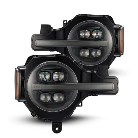 2021-2025 Bronco Nova-Series LED Projector Alpha-Black Headlights Active Light Sequential Signal DRL | Dirty Garage