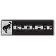 Universal Bronco/Bronco Sport G.O.A.T. Badge - Black/Chrome | Dirty Garage