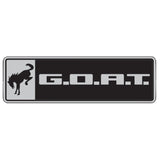Universal Bronco/Bronco Sport G.O.A.T. Badge - Black/Chrome | Dirty Garage