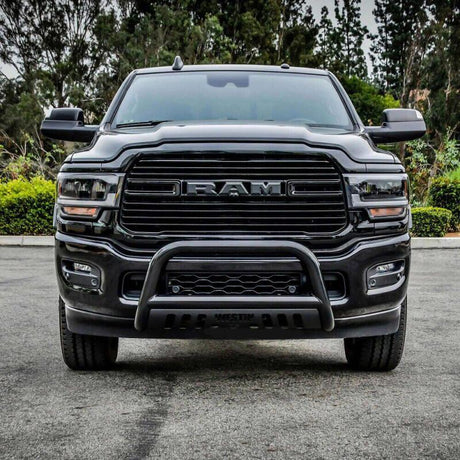 2019-2024 Ram HD E-Series Black Bull Bar - View 3 | Dirty Garage