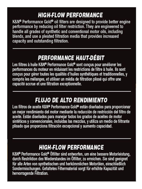 Performance Oil Filter - 2014-2018 500L 1.4L L4 Gas - View 5 | Dirty Garage