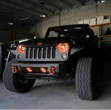 Universal 7" High Powered LED Headlights Black Bezel Dynamic - View 4 | Dirty Garage