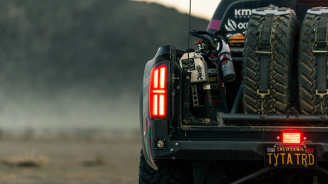 2016-2023 Tacoma Nova-Series Prismatic LED Tail Lights Alpha-Black - View 3 | Dirty Garage