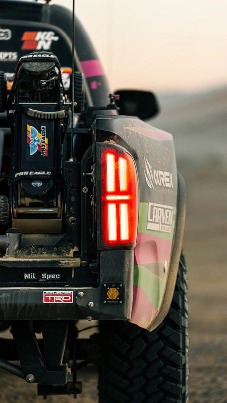 2016-2023 Tacoma Nova-Series Prismatic LED Tail Lights Alpha-Black - View 2 | Dirty Garage