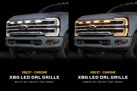 2023-2025 Super Duty XBG LED DLR Chrome Grille - View 8 | Dirty Garage