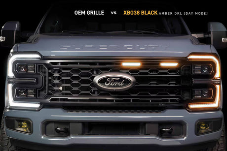 2023-2025 Super Duty XBG LED DRL Black Grille - View 7 | Dirty Garage