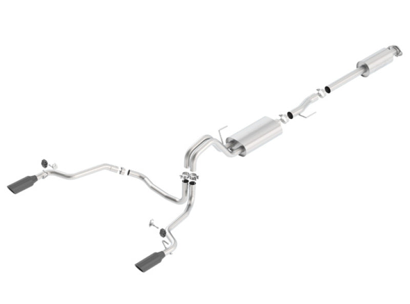 Borla 15-17 F-150 2.7/3.5L V6 EcoBoost / 5.0L V8 Black Chrome Cat-Back Touring Exhaust | Dirty Garage