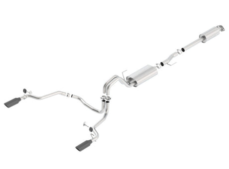 Borla 15-17 F-150 2.7/3.5L V6 EcoBoost / 5.0L V8 Black Chrome Cat-Back Touring Exhaust | Dirty Garage