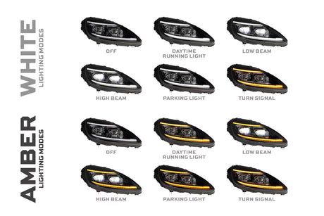2005-2013 Corvette C6 XB EVO LED Headlight Pair - View 5 | Dirty Garage
