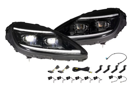 2005-2013 Corvette C6 XB EVO Hybrid LED Headlight Set - View 3 | Dirty Garage