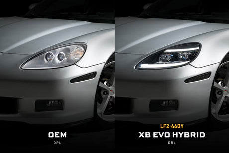 2005-2013 Corvette C6 XB EVO Hybrid LED Headlight Set - View 6 | Dirty Garage