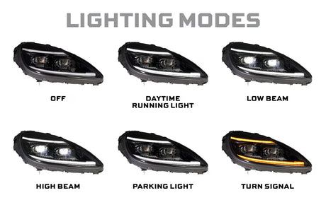 2005-2013 Corvette C6 XB EVO Hybrid LED Headlight Set - View 4 | Dirty Garage