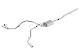 Borla 14 Silv/Sierra C/B Exhaust S-Type 1500 5.3L V8 AT/MT 2&4WD Ext Cab Split Side Exit - View 2 | Dirty Garage