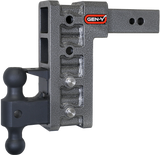 Gen-Y Mega Duty 2.5in Shank 9in Drop 3.5K TW 32K Hitch w/GH-0161 Dual-Ball/Pintle Lock | Dirty Garage