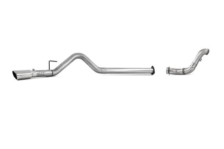 2011-2014 Superduty 6.7L 4" Filter Back Single Side Exit Alum Down Pipe Exhaust - View 2 | Dirty Garage
