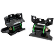 2001-2010 6.6L Duramax Engine Mount Kit 50 Hardness Green | Dirty Garage