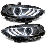 2018-2023 Mustang Dynamic ColorSHIFT LED Headlights Black Series - View 12 | Dirty Garage