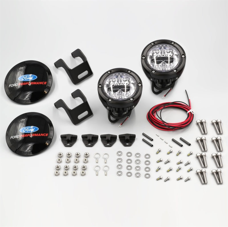 2021+ Bronco Mirror Mounted 4in Rigid LED Lights Kit - View 7 | Dirty Garage