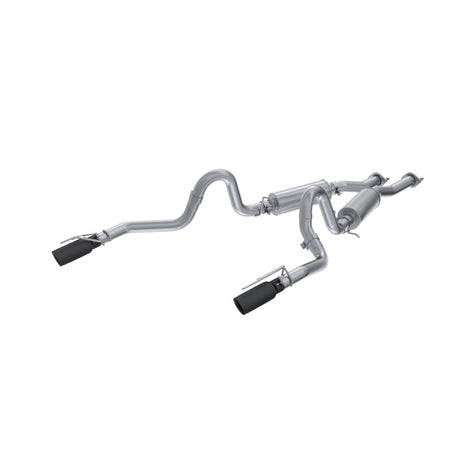 1999-2004 Mustang GT 4.6L 2.5 Dual Split Rear AL Cat Back 3.5" Dual Wall Black Tips | Dirty Garage