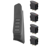 Rugged Ridge A-Pillar 4 Switch Pod Kit Black LHD 11-18 JK | Dirty Garage
