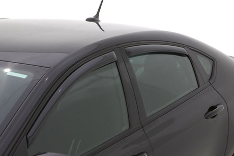 2013-2016 Dart Front and Rear Window Deflectors 4-Piece Smoke - View 3 | Dirty Garage