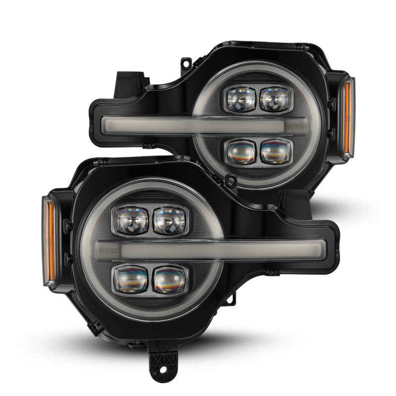 2021-2025 Bronco Nova-Series LED Projector Black Headlights - View 3 | Dirty Garage