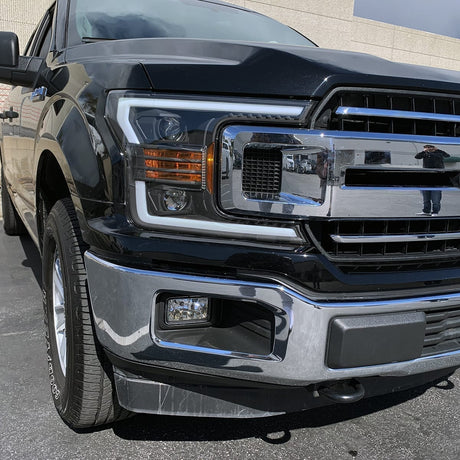 2018-2020 F-150 Luxx-Series Projector Headlights Alpha Black - View 4 | Dirty Garage