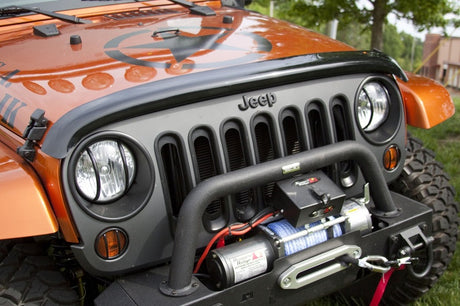 Rugged Ridge Wraparound Bug Deflector Smoke 07-18 Jeep Wrangler | Dirty Garage