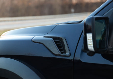 2021-2024 F-150 Raptor Carbon Fiber Fender Vent Set - Gloss - View 3 | Dirty Garage