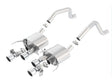 Borla 15 Chevy Corvette C7 ZO6 6.2L w/o AFM w/ NPP ATAK Quad RD RL IC Tips Center Rear Exit Exhaust | Dirty Garage