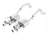 Borla 15 Chevy Corvette C7 ZO6 6.2L w/o AFM w/ NPP ATAK Quad RD RL IC Tips Center Rear Exit Exhaust | Dirty Garage