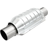 Universal Catalytic Converter 2" Inlet Outlet Ctr Ctr Round 9in Body 5.125in w/ 13in Overall L 49 State | Dirty Garage
