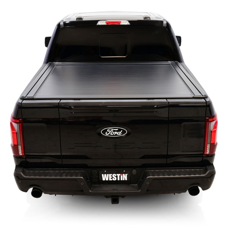 2015-2025 F-150 5.5ft Bed Electric Retractable Tonneau Cover - Black - View 2 | Dirty Garage