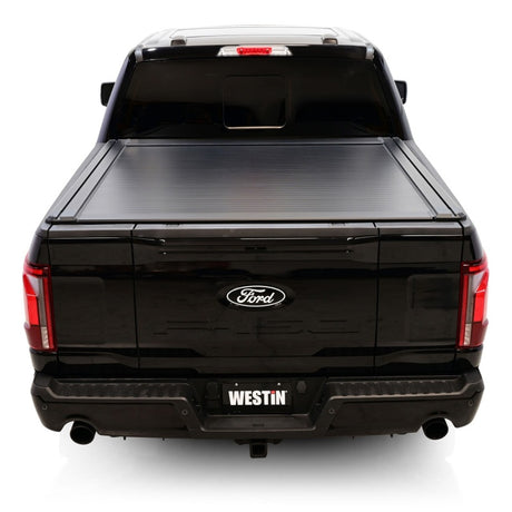 2015-2025 F-150 5.5ft Bed Electric Retractable Tonneau Cover - Black - View 2 | Dirty Garage