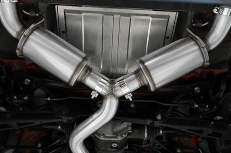 2013-2016 BRZ 3" Dual Split Rear Cat Back w Carbon Fiber Tips T304 - View 3 | Dirty Garage