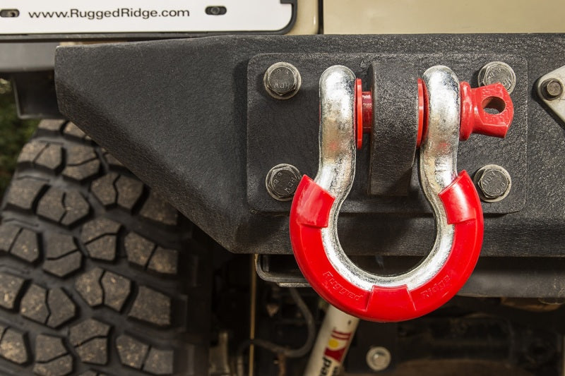 Rugged Ridge Red 7/8in D-Ring Isolator Kit - View 3 | Dirty Garage