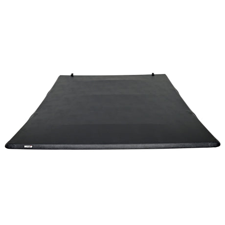 Westin Soft Tri-Fold Tonneau Cover in vinyl black, standalone product shot