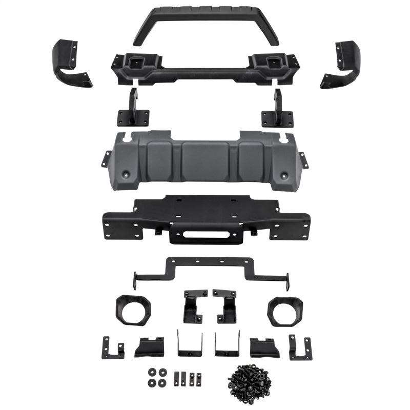 Rugged Ridge 18-21 Jeep Wrangler/Gladiator (JL/JT) Venator Modular Bumper - Black | Dirty Garage