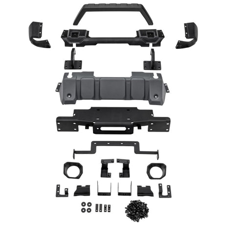 Rugged Ridge 18-21 Jeep Wrangler/Gladiator (JL/JT) Venator Modular Bumper - Black | Dirty Garage