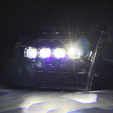 2009-2018 Ram HD Nova-Series LED Projector Alpha Black Headlights Active Light Sequential Signal DRL - View 2 | Dirty Garage