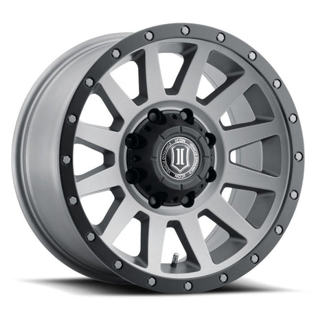 Universal Compression HD 18x9 8x170 6mm Offset 5.25" BS Titanium Wheel | Dirty Garage
