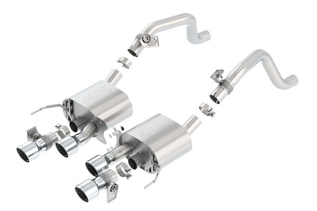 Borla 14-15 Chevy Corvette C7 6.2L RWD w/AFM &NPP ATAK-Type Dual Rd Rolled Center Rear Exit Exhaust | Dirty Garage