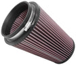 Universal Clamp-On Air Filter 5in FLG/6-1/2in B/4-3/8in T/8-3/4in H | Dirty Garage