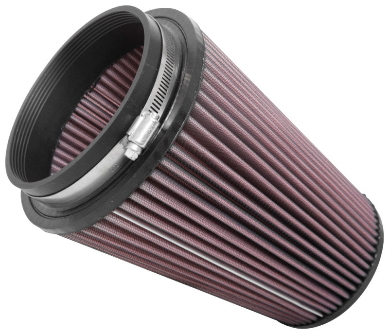 Universal Clamp-On Air Filter 5in FLG/6-1/2in B/4-3/8in T/8-3/4in H | Dirty Garage