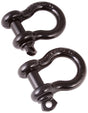 Rugged Ridge 3/4in Black D-Shackles | Dirty Garage