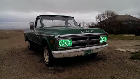 Universal Red Halo Pre-Installed Lights 5.75" Sealed Beam - View 5 | Dirty Garage
