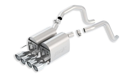 Borla 05-08 Corvette Coupe/Conv 6.0L/6.2L 8cyl AT/MT 6spd S-Type II SS Exhaust (rear section only) - View 2 | Dirty Garage