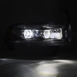 1994-2002 Ram HD Luxx-Series LED Projector Headlights Black Activation Light Sequential Signal Switchback DRL - View 4 | Dirty Garage