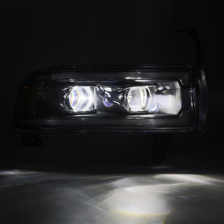 1994-2002 Ram HD Luxx-Series LED Projector Headlights Black Activation Light Sequential Signal Switchback DRL - View 4 | Dirty Garage